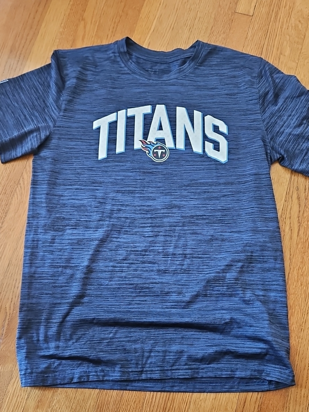 Nike Titans Navy Heather Short Sleeve Kids Tee